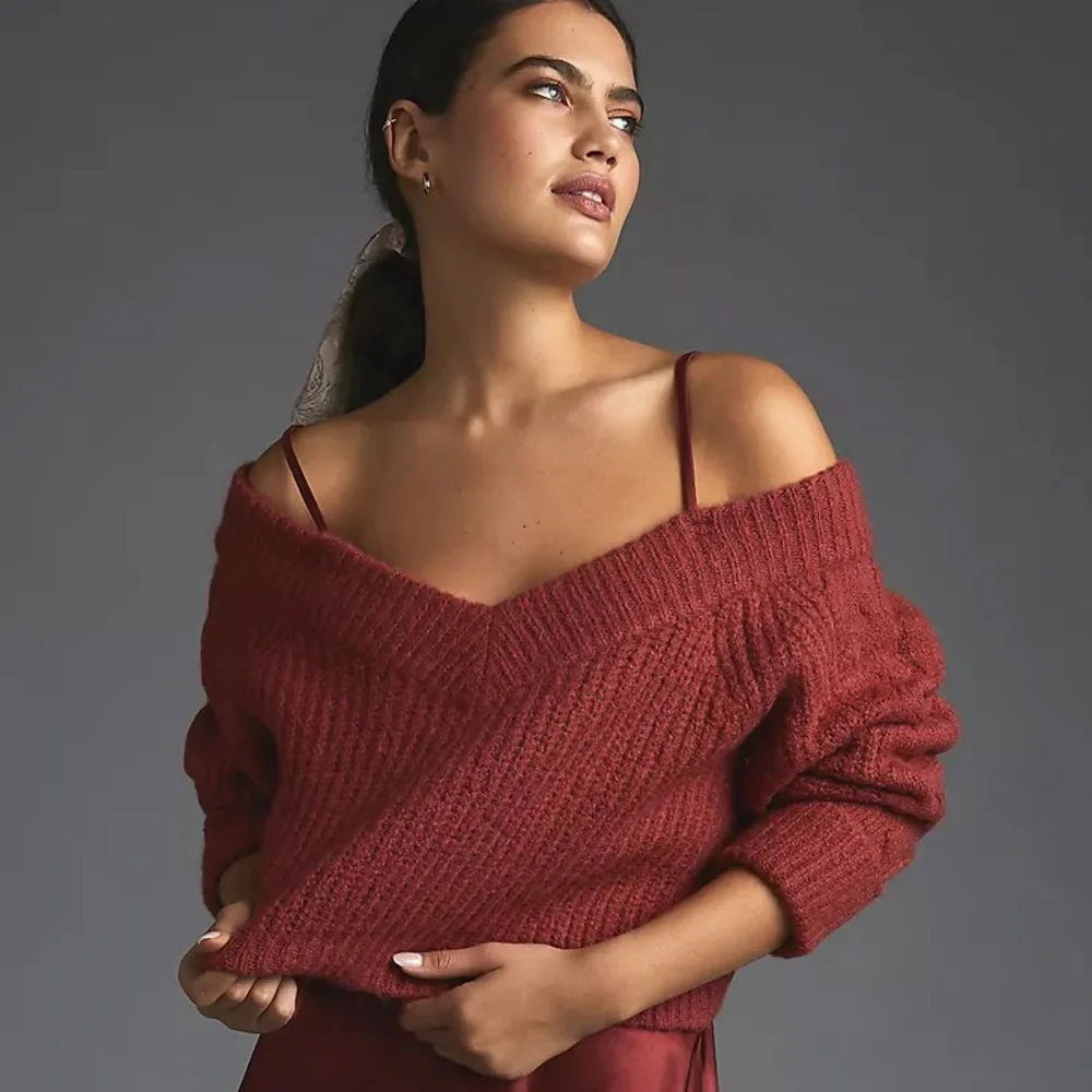 Anthropologie Mare Mare Layered Sweater & Slip Midi Dress - Picture 6 of 15